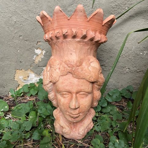 terracotta spanish head vase at nyary es