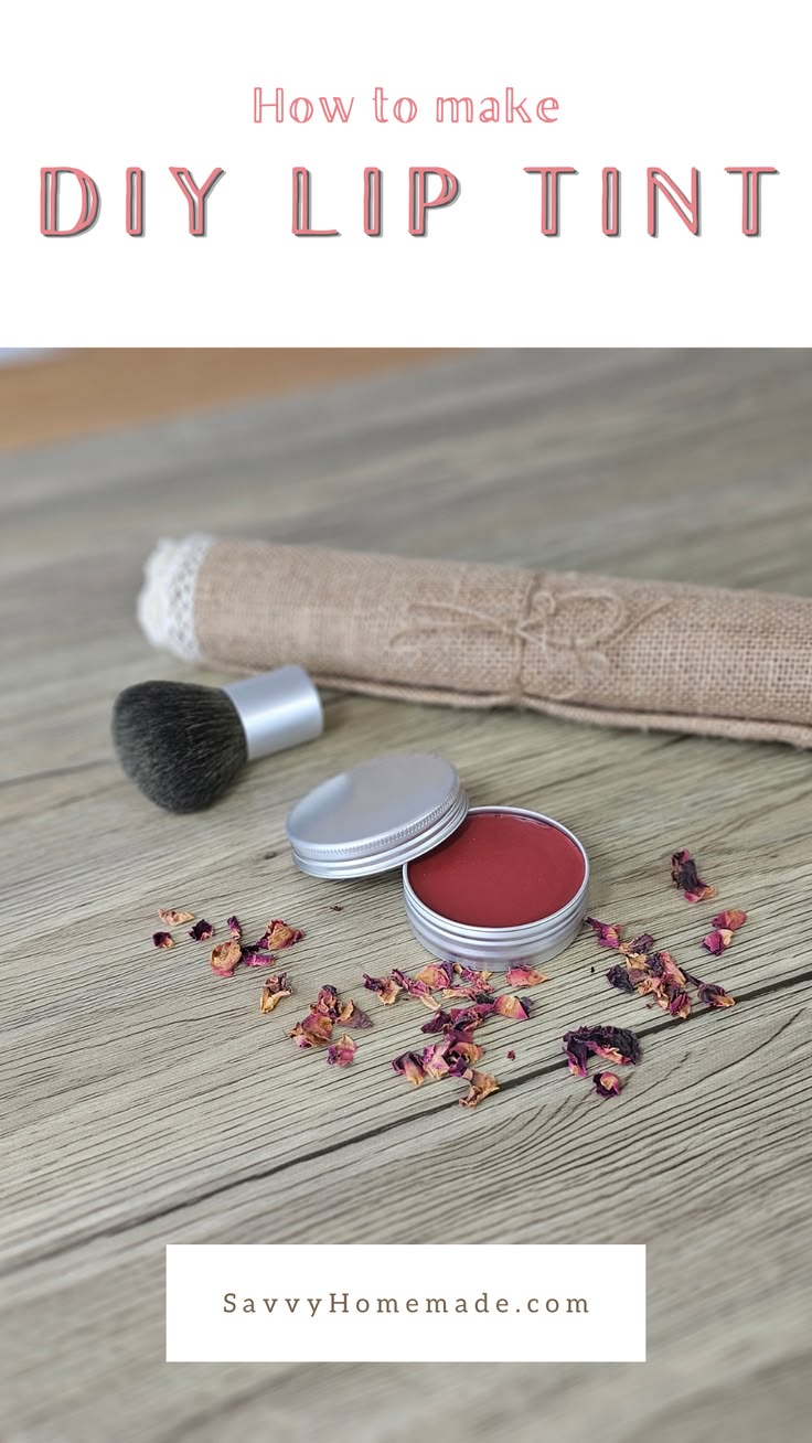 Learn how to make DIY lip tint with this natural lip and che