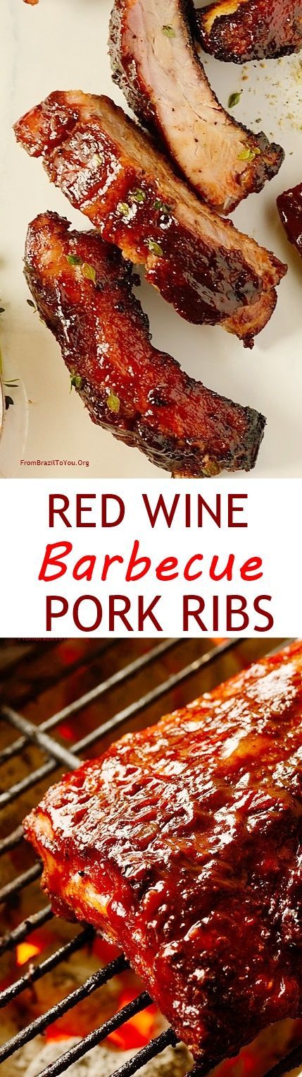 Red Wine Barbecue Pork Ribs -- Tender, Finger-licking, and e