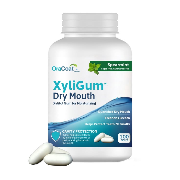 LONG-LASTING DRY MOUTH RELIEF: OraCoat XyliGum is a moisturi