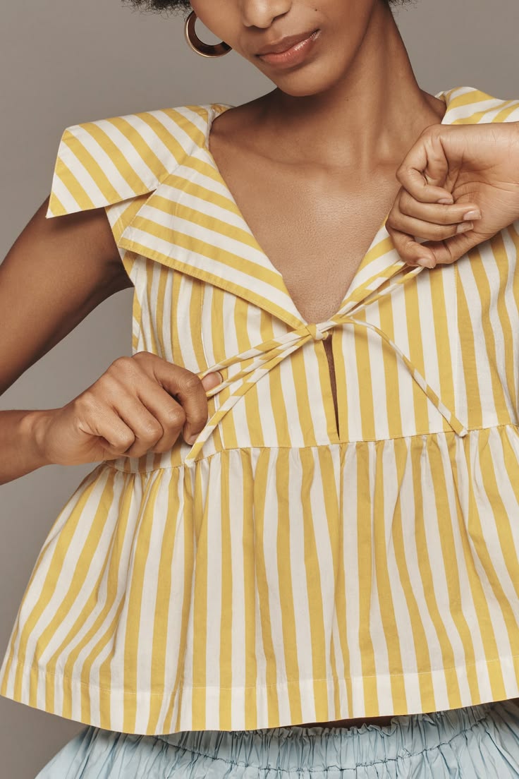 Maeve Babydoll Blouse