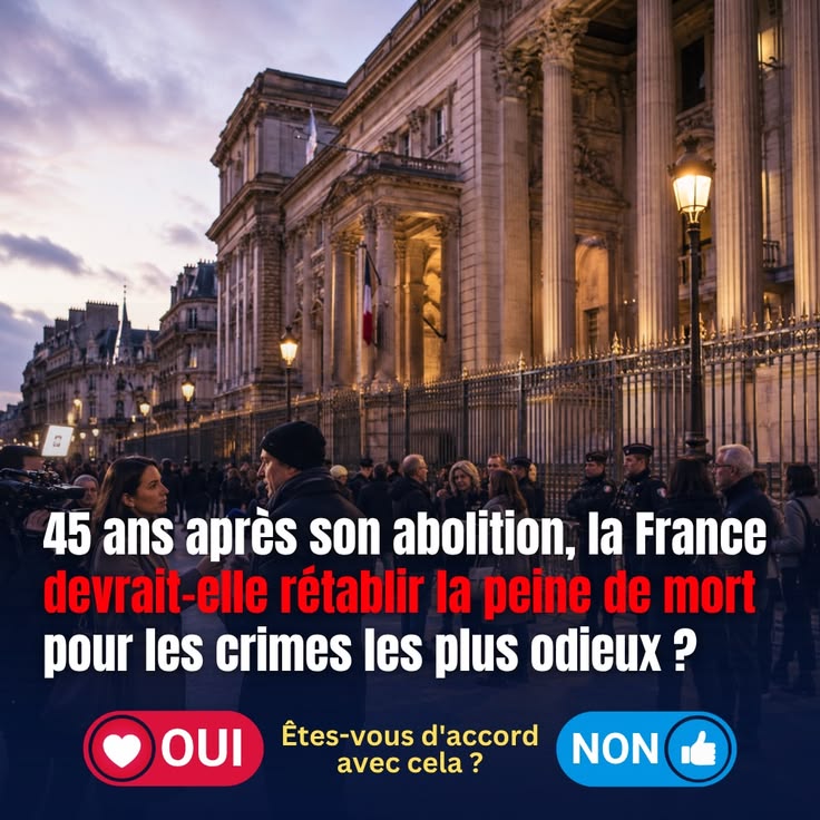 La France devrait-elle rétablir la peine de mort pour les cr