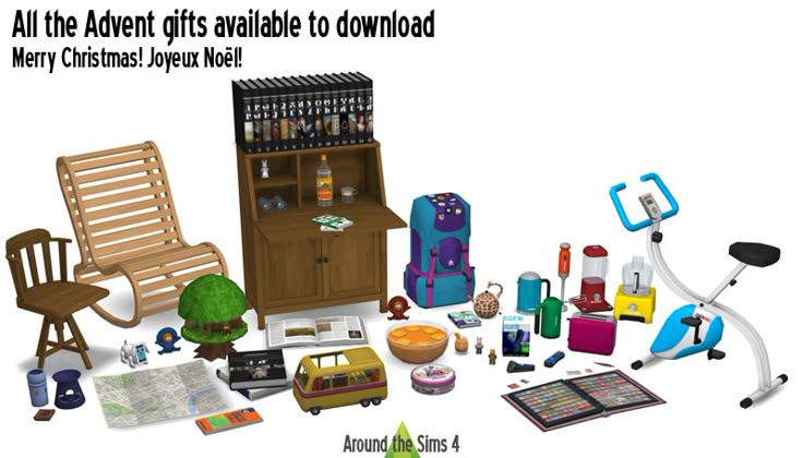 sims 4 cc // custom content clutter decorations furniture //