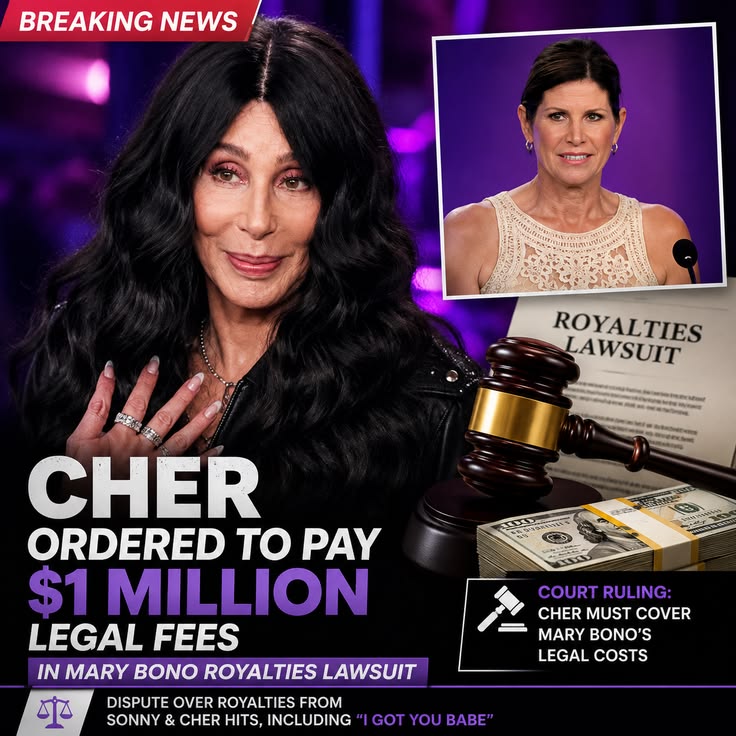 Cher Ordered To Pay $1 Million Legal Fees
