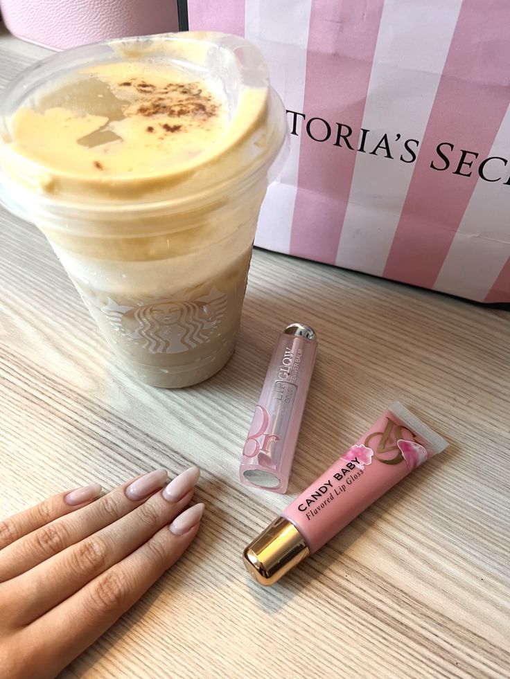 pumpkin spice latte victorias secret vs angel pink aesthetic