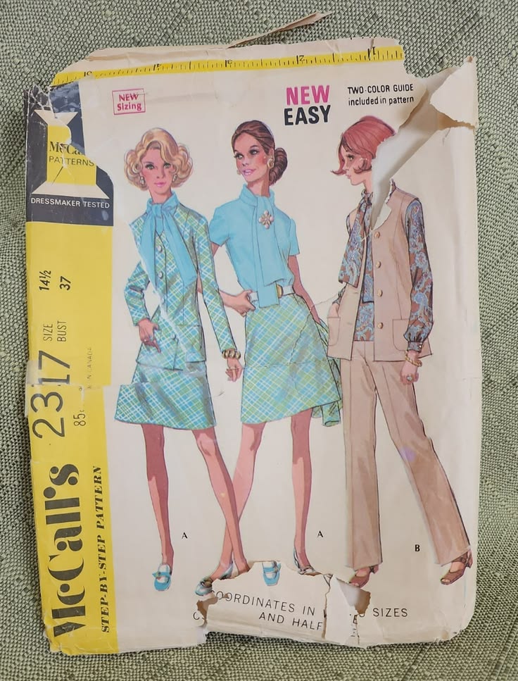New! Vintage Misses Blouse Jacket Skirt Pants Vest McCall's 