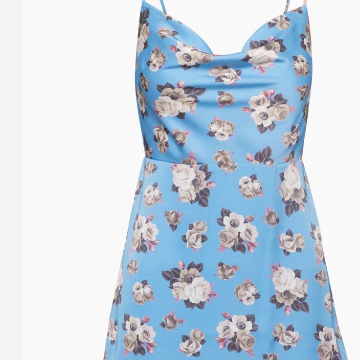Aritzia Mini Dress With A Soft Cowl Neckline. Only Worn Once