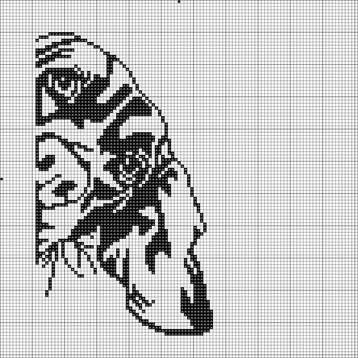 Beagle black and white dog free cute animals cross stitch pa