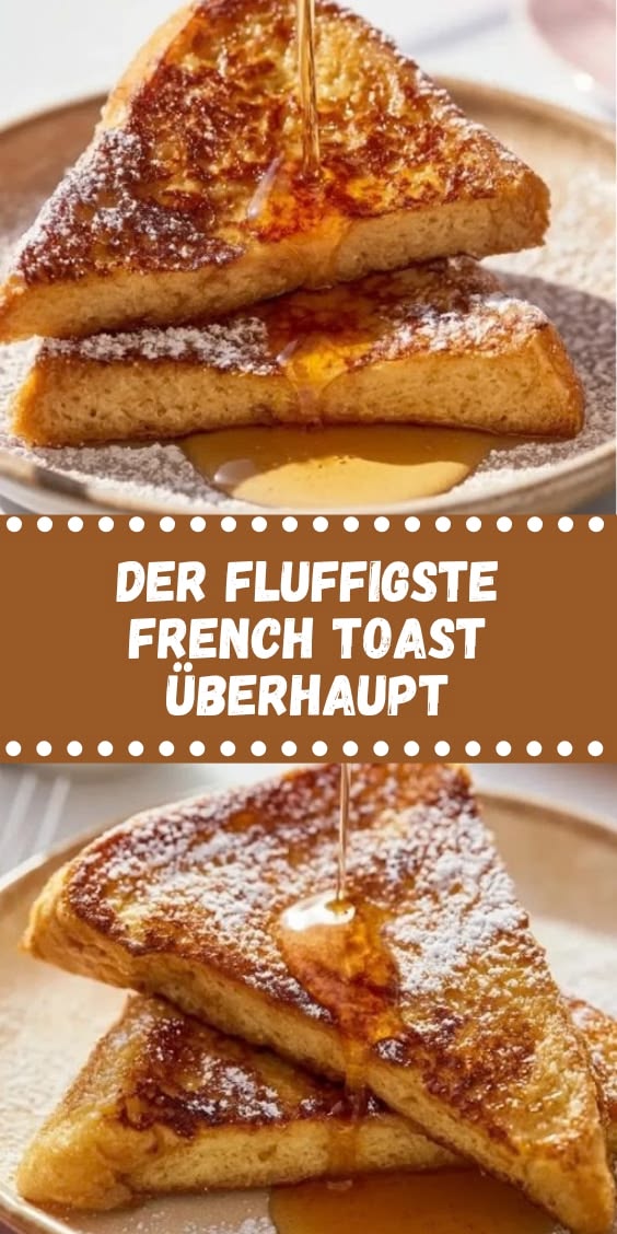 Dieses French Toast Rezept wird außen wunderbar goldbraun un