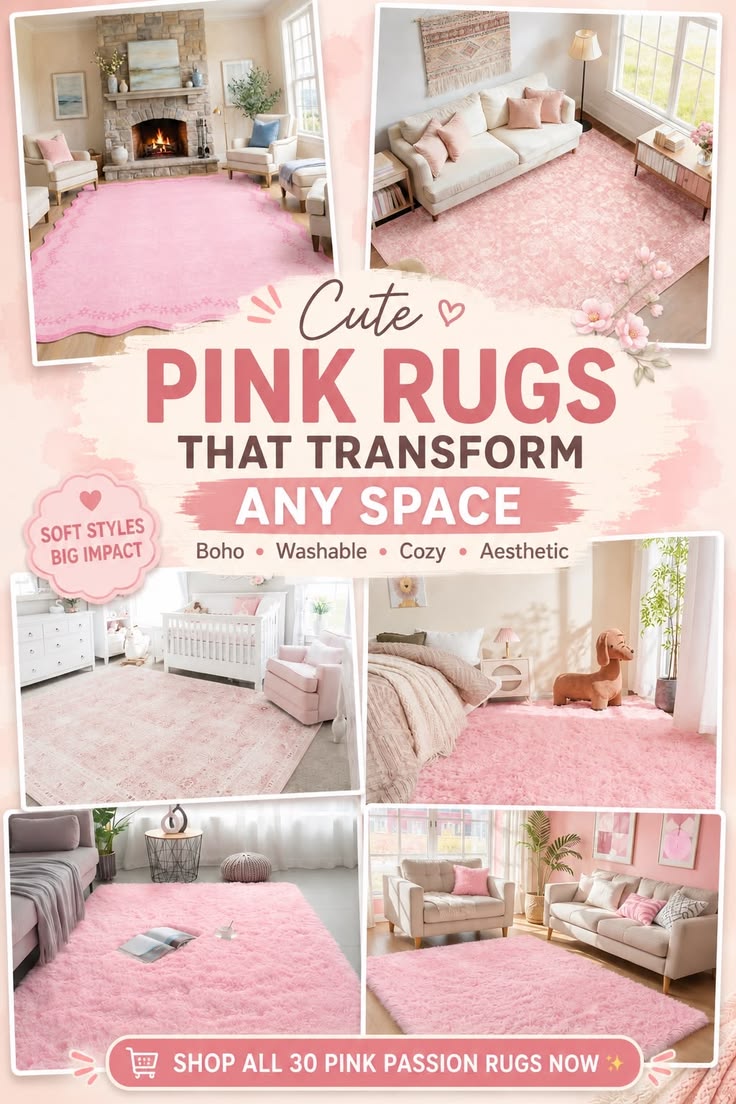 Pink Passion Rugs are the perfect way to add cozy texture, p