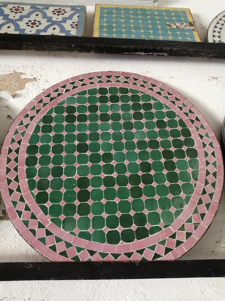 Moroccan  Mosaic Table Handmade , Handcrafted Round Moroccan