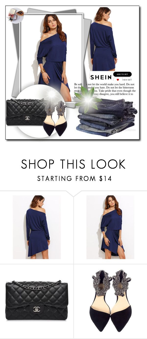 "Asymmetric  Overlap Dress" by brendagarcia-berny ❤ liked on