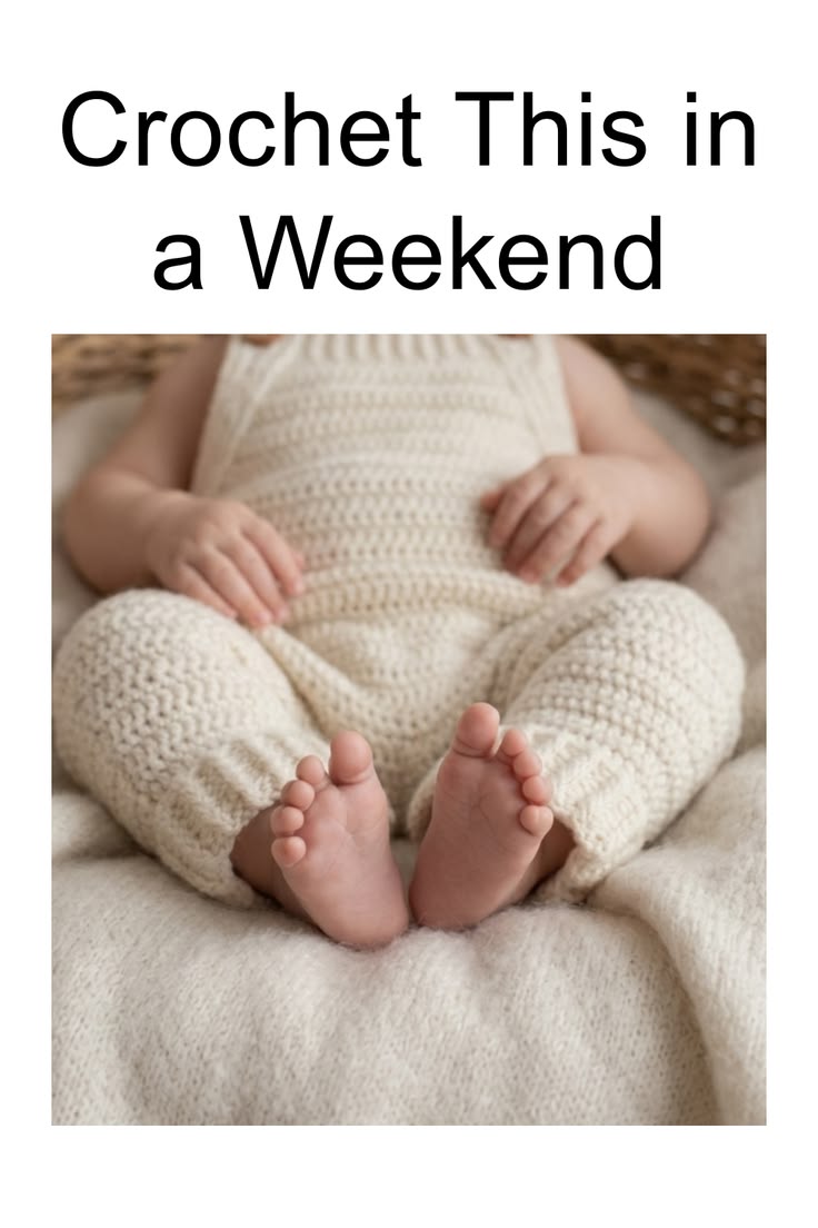 Create a trendy handmade baby romper with this easy crochet 