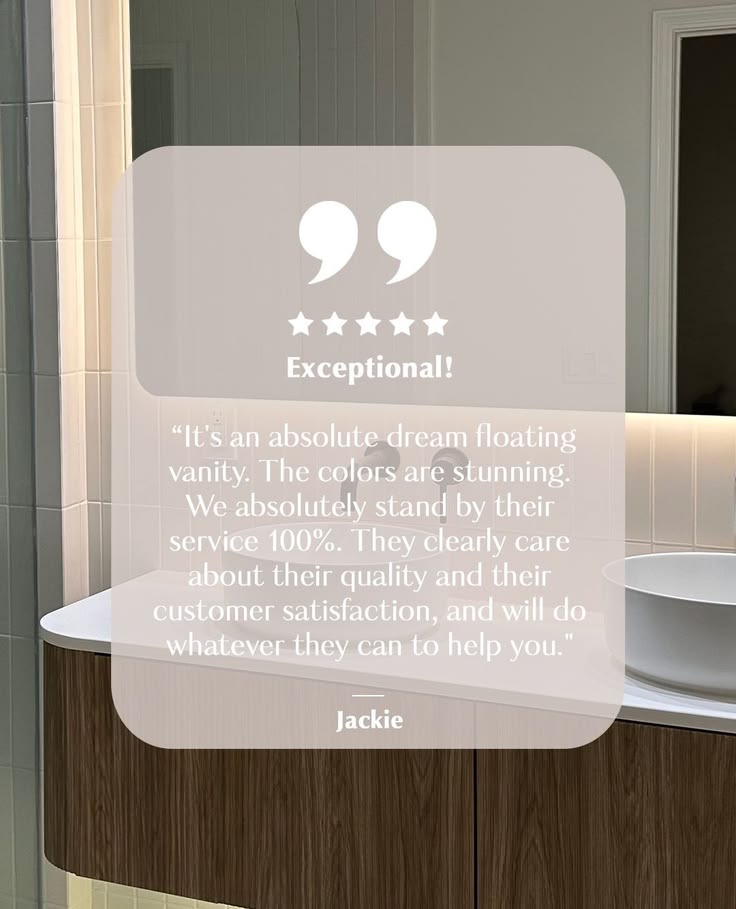 Customer feedback like this is why we do what we do 🤍⁠
⁠
Her