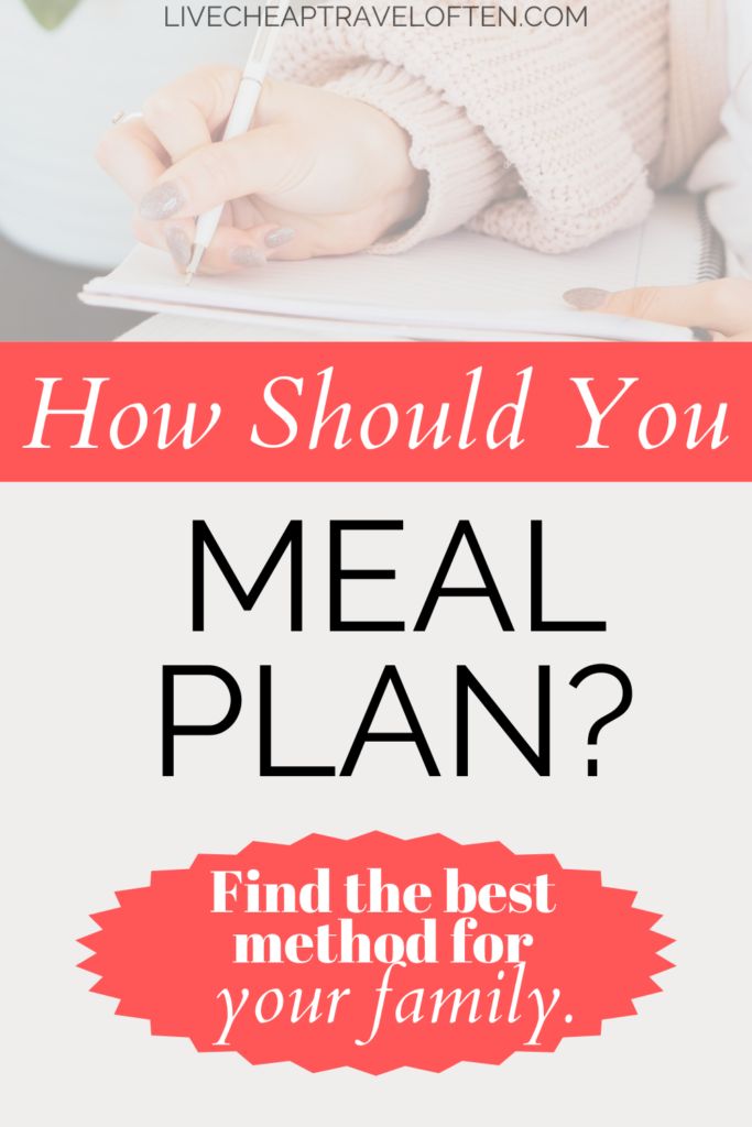 Methods to Meal Plan: Which is the best method for you?