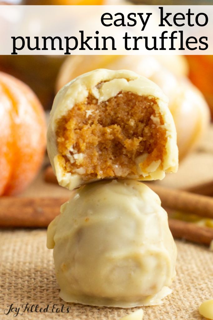 Pumpkin Truffles - Keto, Low Carb, Gluten-Free, EASY - Joy F