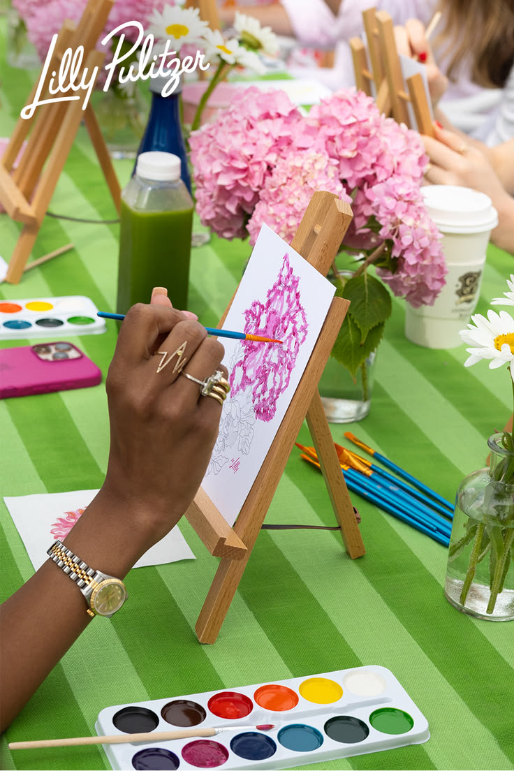 We wish every morning was spent with water colors, painting 