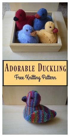 Adorable Duckling Free Knitting Pattern
