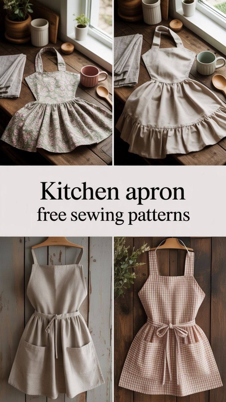 Discover this amazing collection of Kitchen Apron Free Sewin