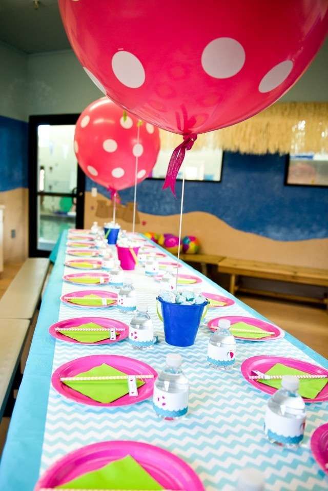 Pool Party Birthday Party Ideas | Photo 1 of 25 | Catch My P