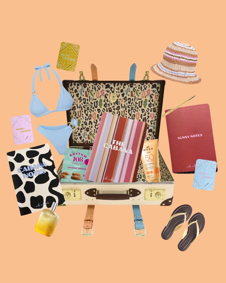 What’s in my suitcase...The Cabana Edition 🌴✨

Sunny, colorf