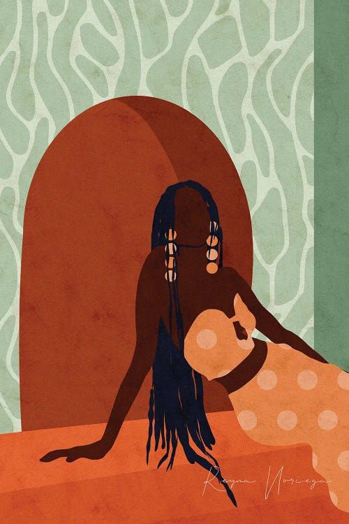 She by Reyna Noriega canvas art print arrives ready to hang,