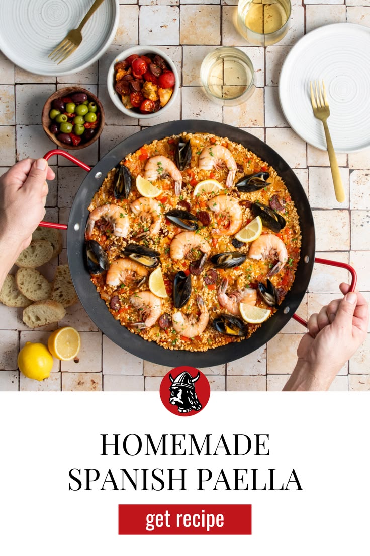 A vibrant combination of smoky chorizo, seafood, saffron ric