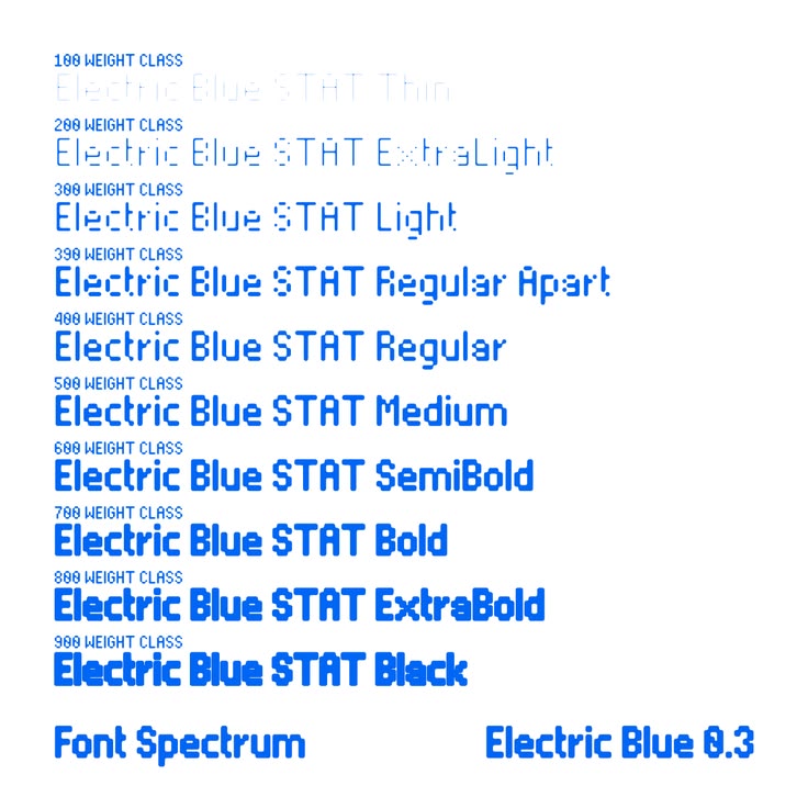 Electric Blue by Font Spectrum - Future Fonts