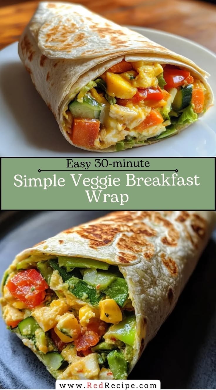 Enjoy a Simple Veggie Breakfast Wrap Recipe for a Healthy Mo