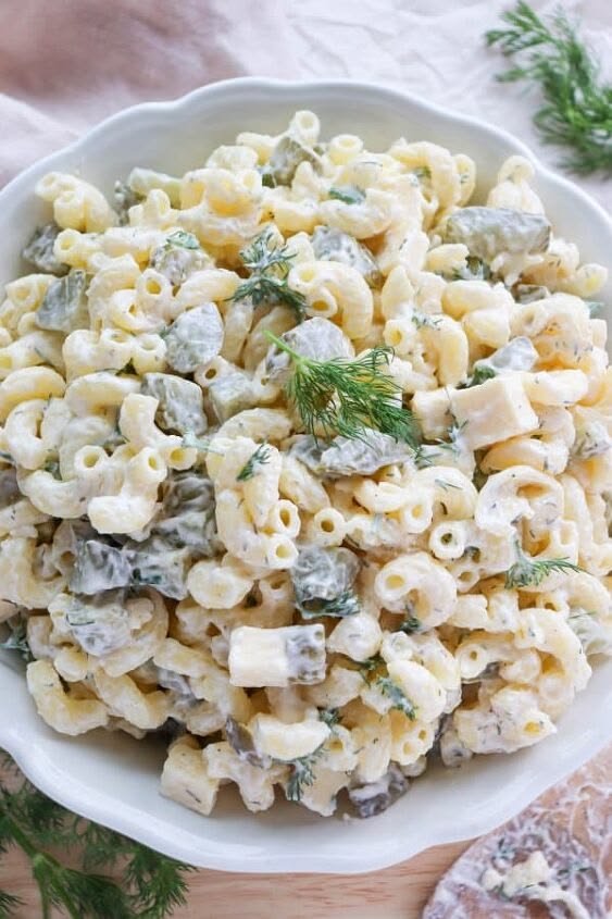 This is seriously the best Dill Pickle Pasta Salad that you 