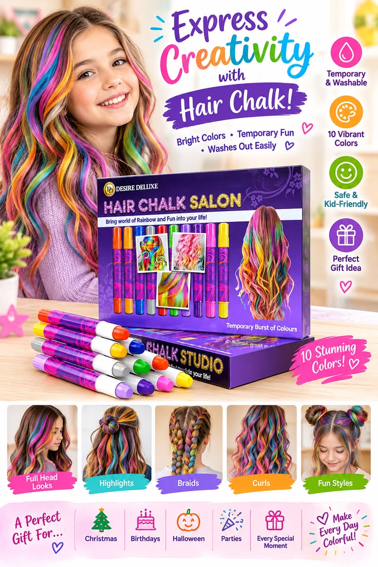 Make every hairstyle colorful and creative! 🌈 Desire Deluxe 