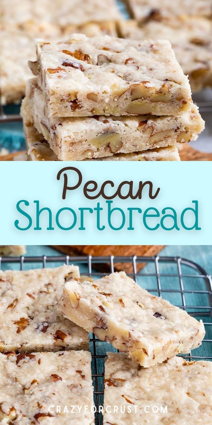 This Pecan Shortbread Cookies recipe is easy to make, freeze