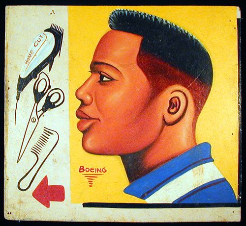 Indigo Arts Gallery | African Barber Signs | Ghana
