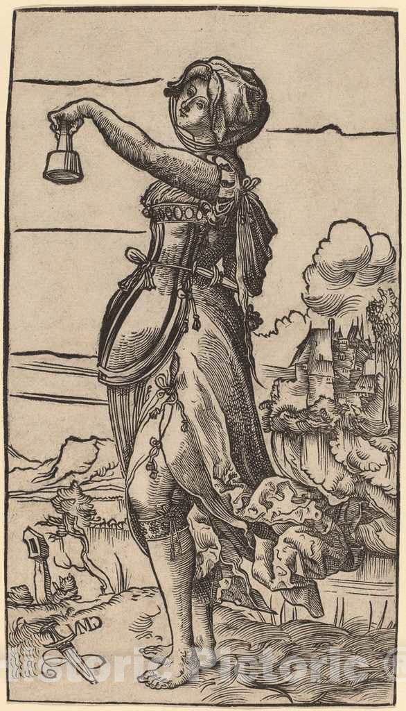 Artist: Niklaus Manuel I | Print: The Foolish Virgin | Origi