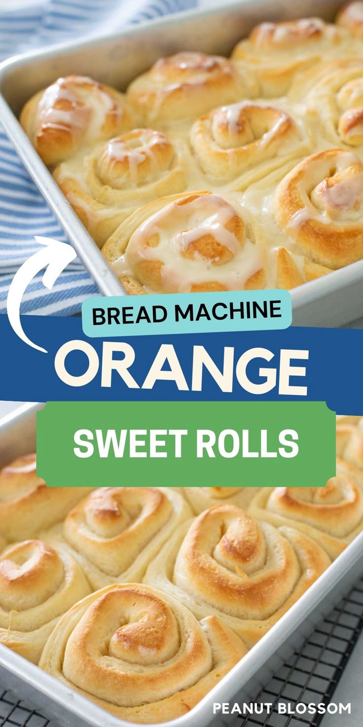 Bread Machine Orange Rolls