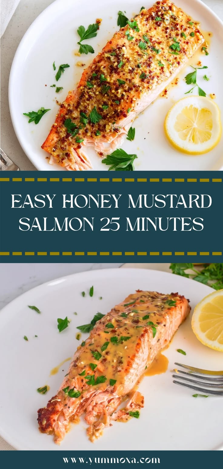 Make this irresistible baked honey mustard salmon in just 25