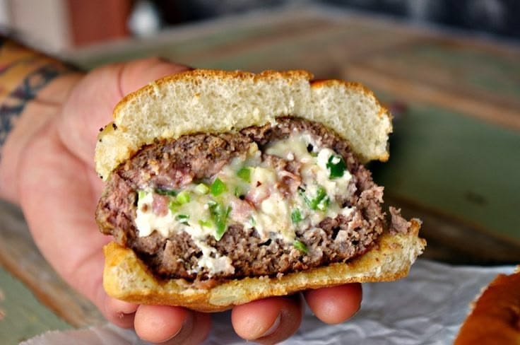 Jalapeno Popper Beer Can Burger