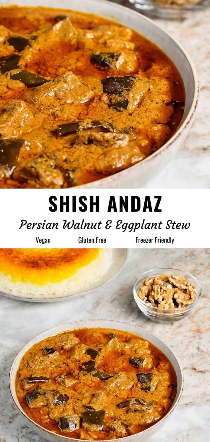 Shish Andaz (Persian Walnut & Eggplant Stew) - The Delicious