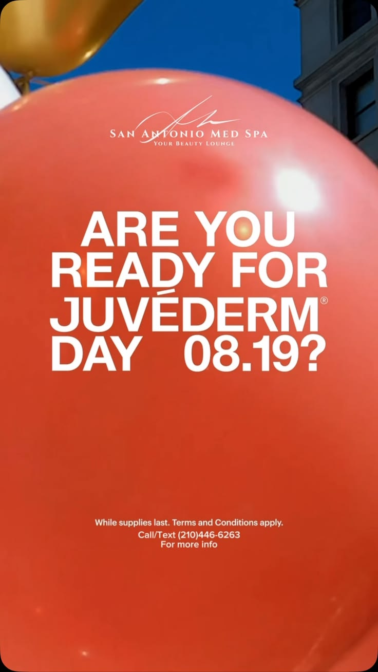 Save the date—JUVÉDERM® Day is coming! 🎈 We’ll bring the bal