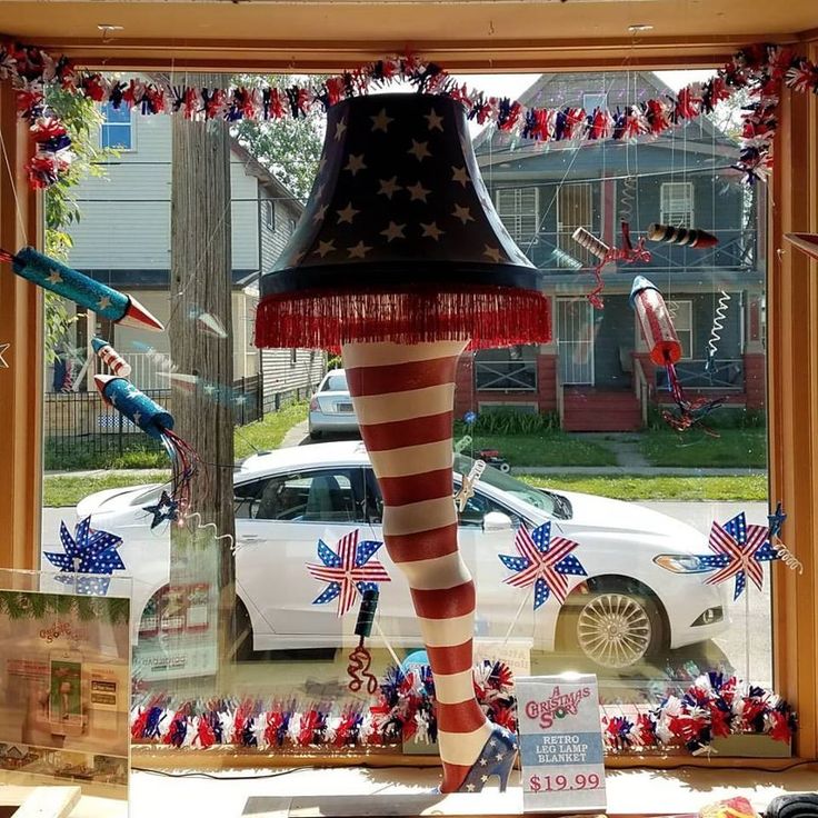 4th of July, Leg Lamp, A Christmas Story, Decorations