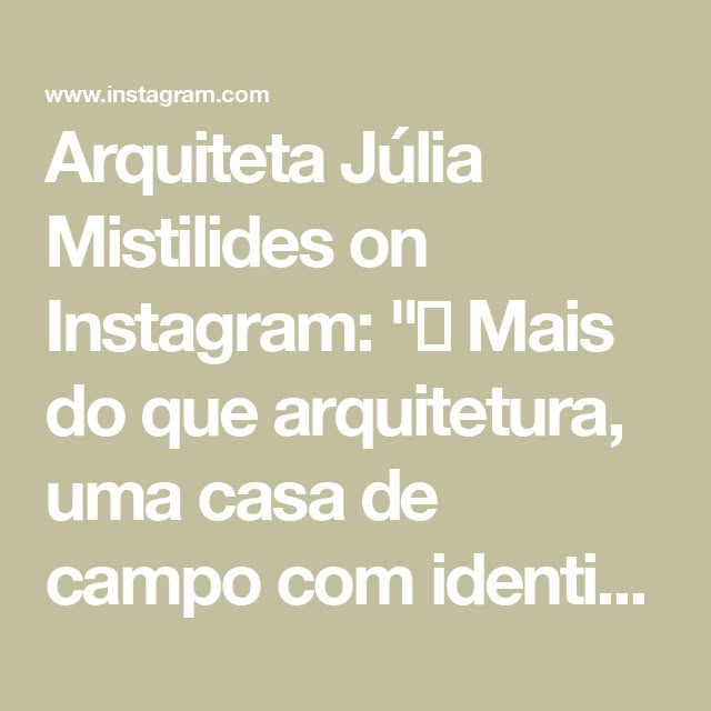 Arquiteta Júlia Mistilides on Instagram: "💙 Mais do que arqu