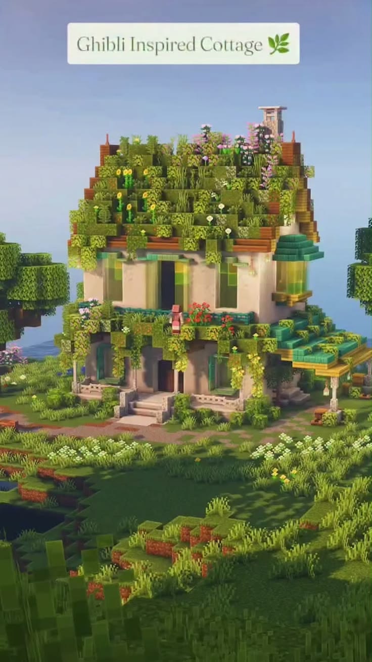 Imagine waking up inside a peaceful, anime-inspired forest b