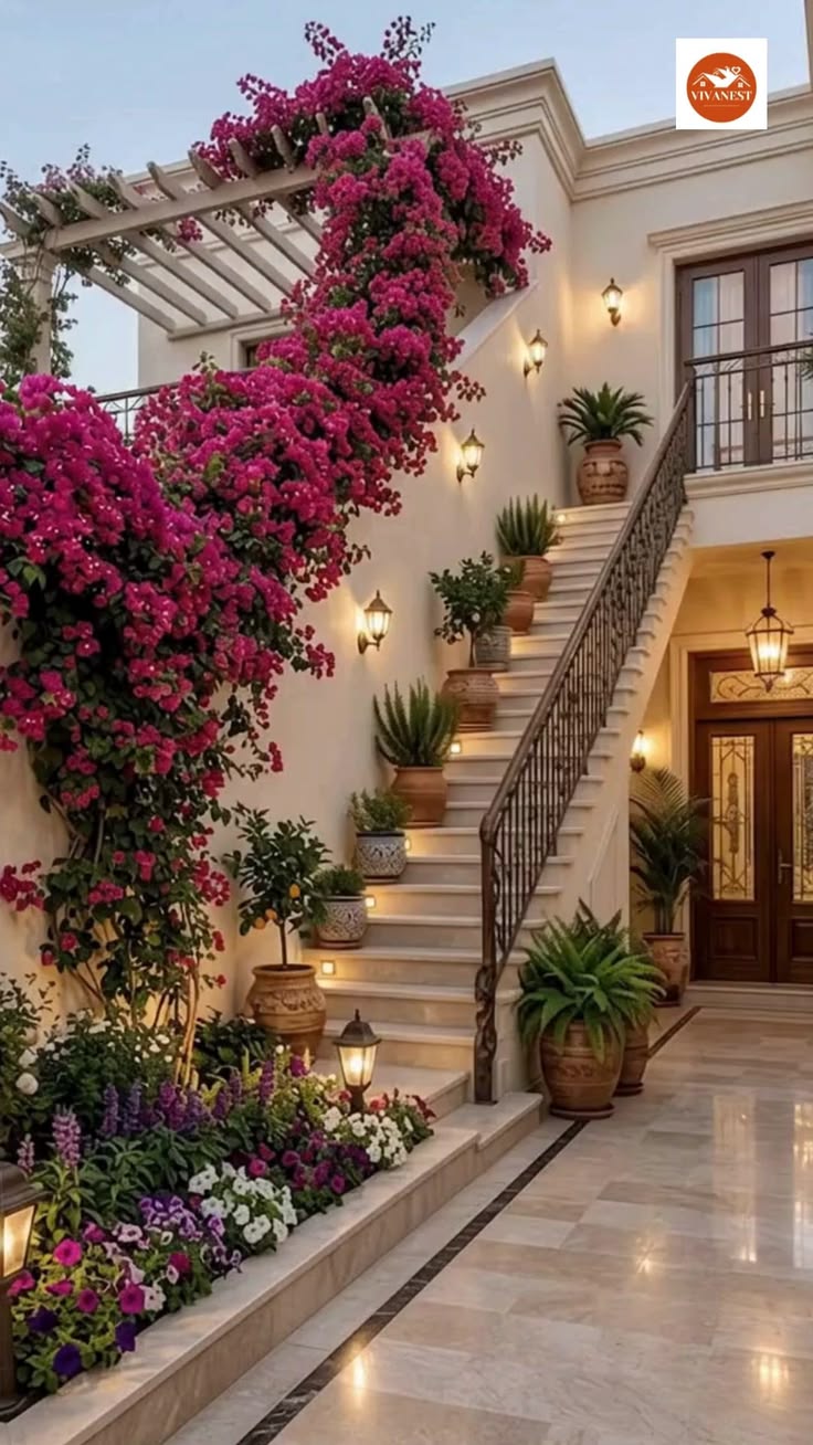 Step into a Mediterranean retreat right at home. 🌺✨

There’s