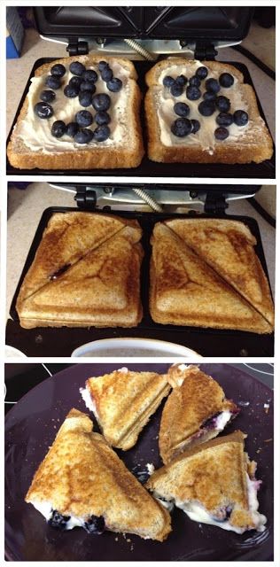Blueberry Breakfast Grilled Cheese Recipe ~ SOOOOOOO good...