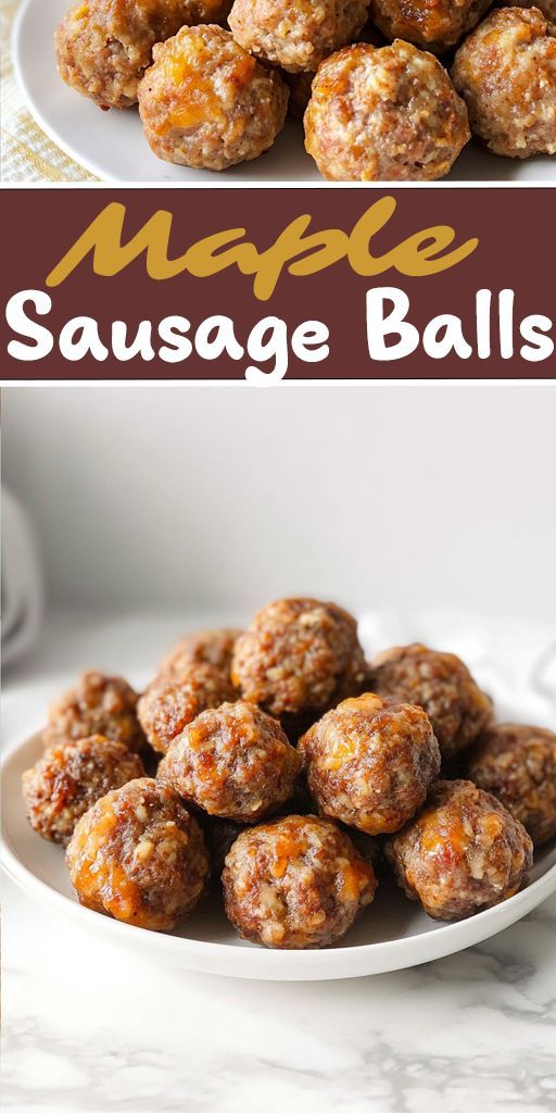 Elevate your snack game with these Cheddar Maple Sausage Bal