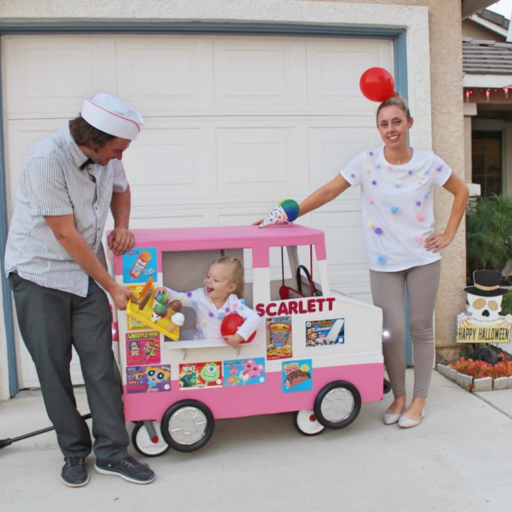 Ice Cream Costume, Ice Cream Truck, Family Halloween Costume