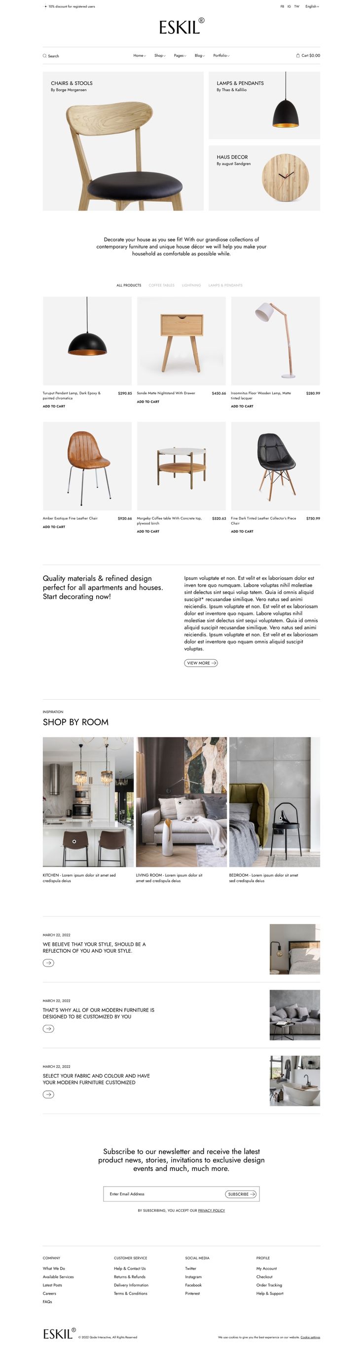 From showcasing furniture collections and design inspiration