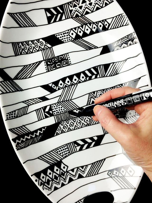 Alisa Burke - porcelain pen decorating