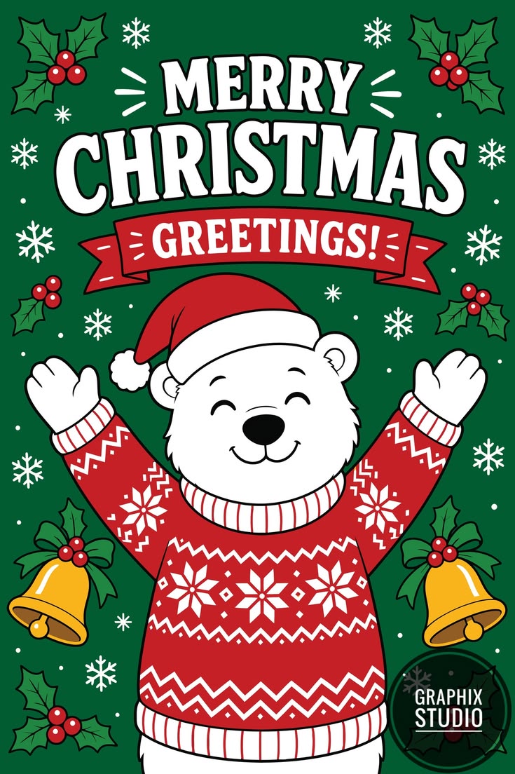 Free DOWNLOAD eps and image file 🔽🔽🔽 Merry Christmas Polar B
