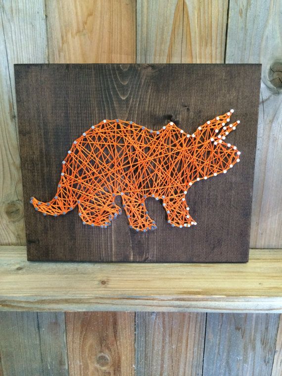 Dinosaur String Art  String Art  Dinosaur Decor  Dino by Urb